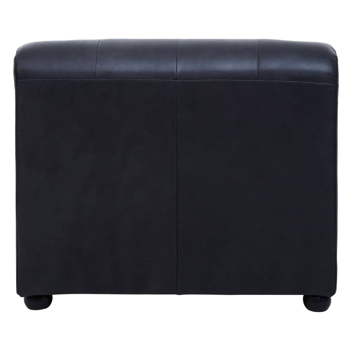 King Left Arm Antique Black Modular Leather Sofa