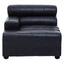 King Left Arm Antique Black Modular Leather Sofa