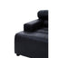 King Left Arm Antique Black Modular Leather Sofa