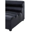 King Left Arm Antique Black Modular Leather Sofa