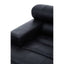 King Left Arm Antique Black Modular Leather Sofa