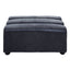 King Antique Black Leather Modular Ottoman