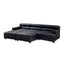King Antique Black Leather Modular Ottoman