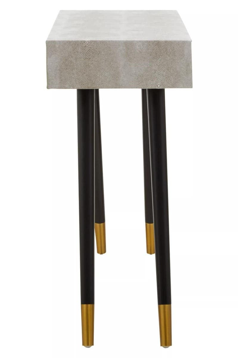 Cadio Shagreen Effect Two Drawer Console Table