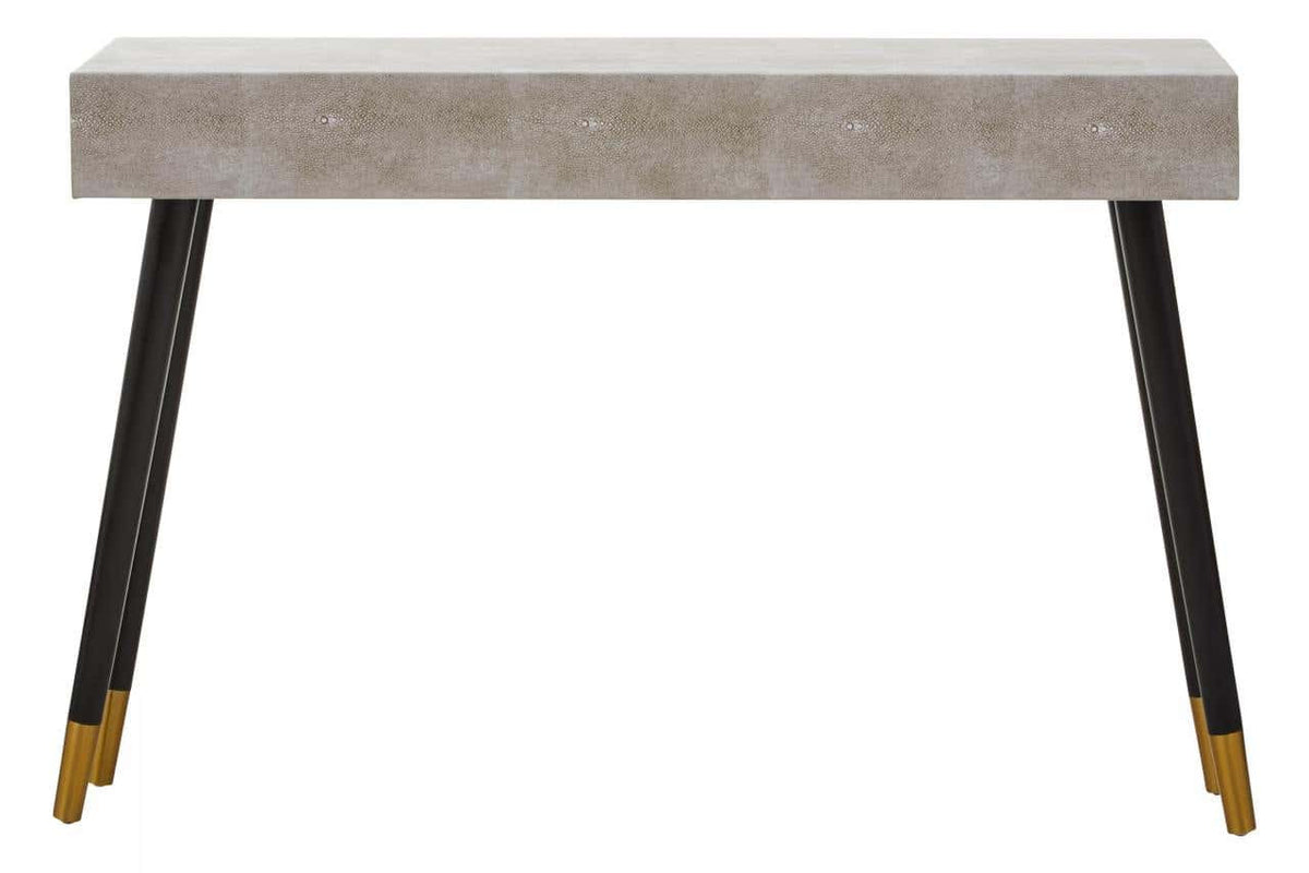 Cadio Shagreen Effect Two Drawer Console Table