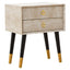 Cadio 2 Drawer Shagreen Effect Side Table