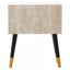 Cadio 2 Drawer Shagreen Effect Side Table