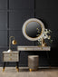 Cadio 2 Drawer Shagreen Effect Side Table