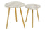 Cadio Set Of Two Shagreen Effect Side Tables