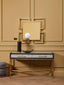 Cadiz Grey Shagreen Effect Console Table with 2 Drawers