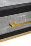 Cadiz Grey Shagreen Effect Console Table with 2 Drawers