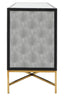 Cadiz Grey Shagreen Effect 4 Door Sideboard