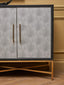 Cadiz Grey Shagreen Effect 4 Door Sideboard