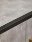Cadiz Grey Shagreen Effect 4 Door Sideboard