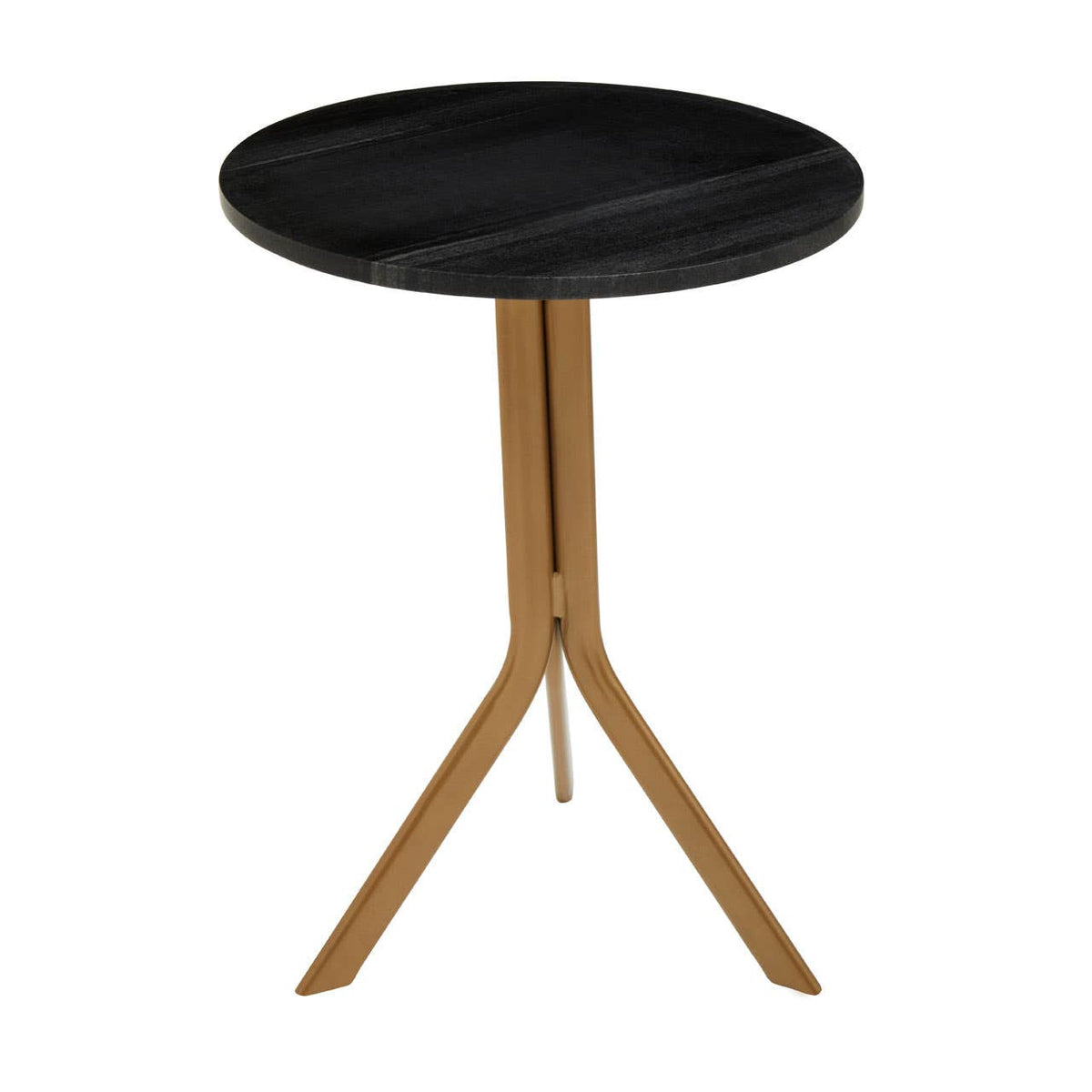 Varana Round Black Marble Top Table