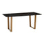 Varana Black Marble Top Rectangular Dining Table