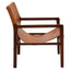 Inca Antique Brown Leather Sling Chair