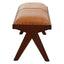 Inca Tan Leather Bench