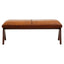 Inca Tan Leather Bench
