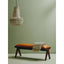 Inca Tan Leather Bench