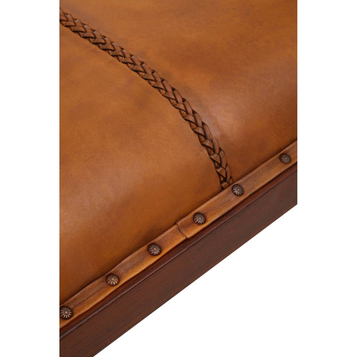 Inca Tan Leather Bench