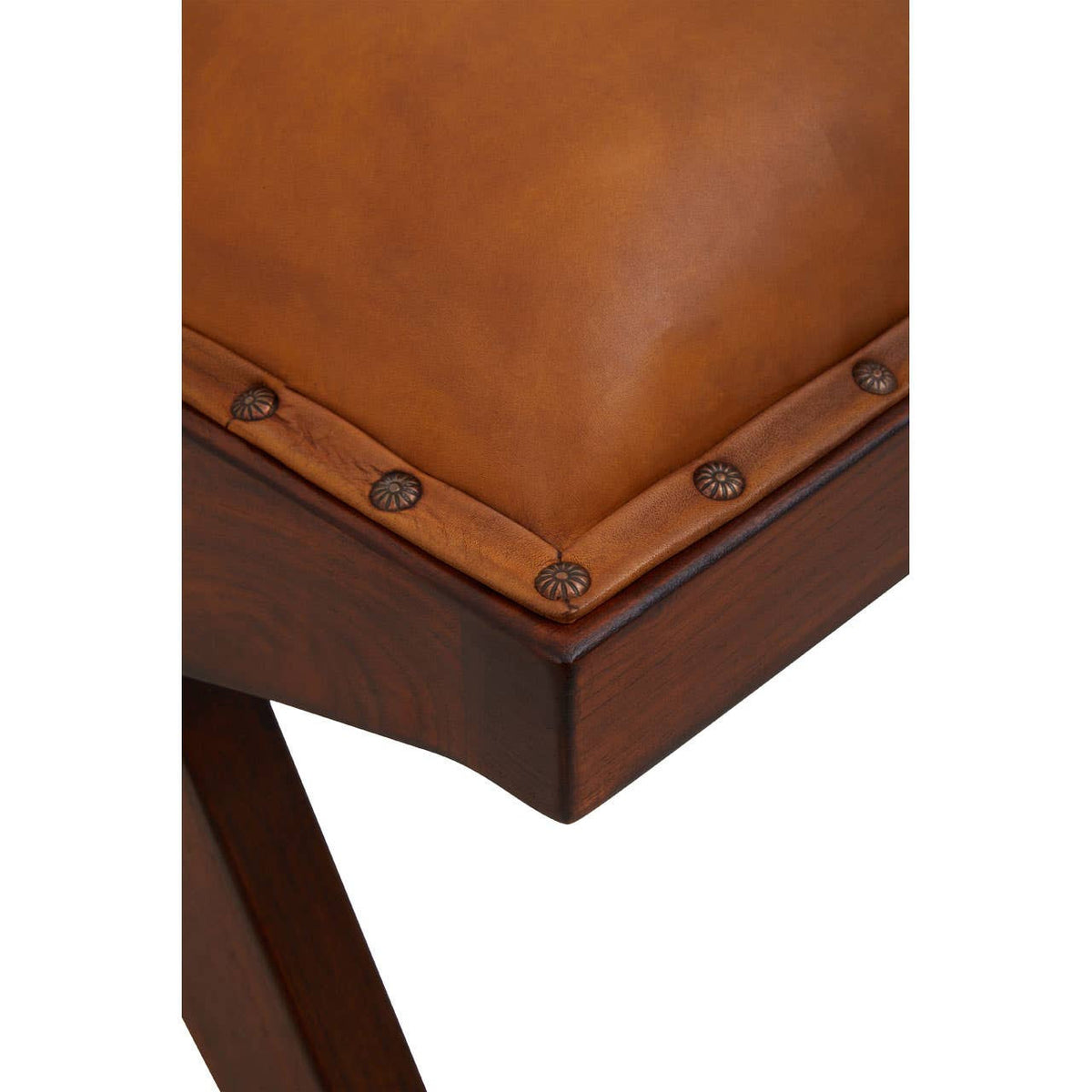 Inca Tan Leather Bench