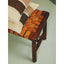 Inca Tan Leather Lattice Design Bench