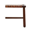 Inca Tan Leather Lattice Design Bench