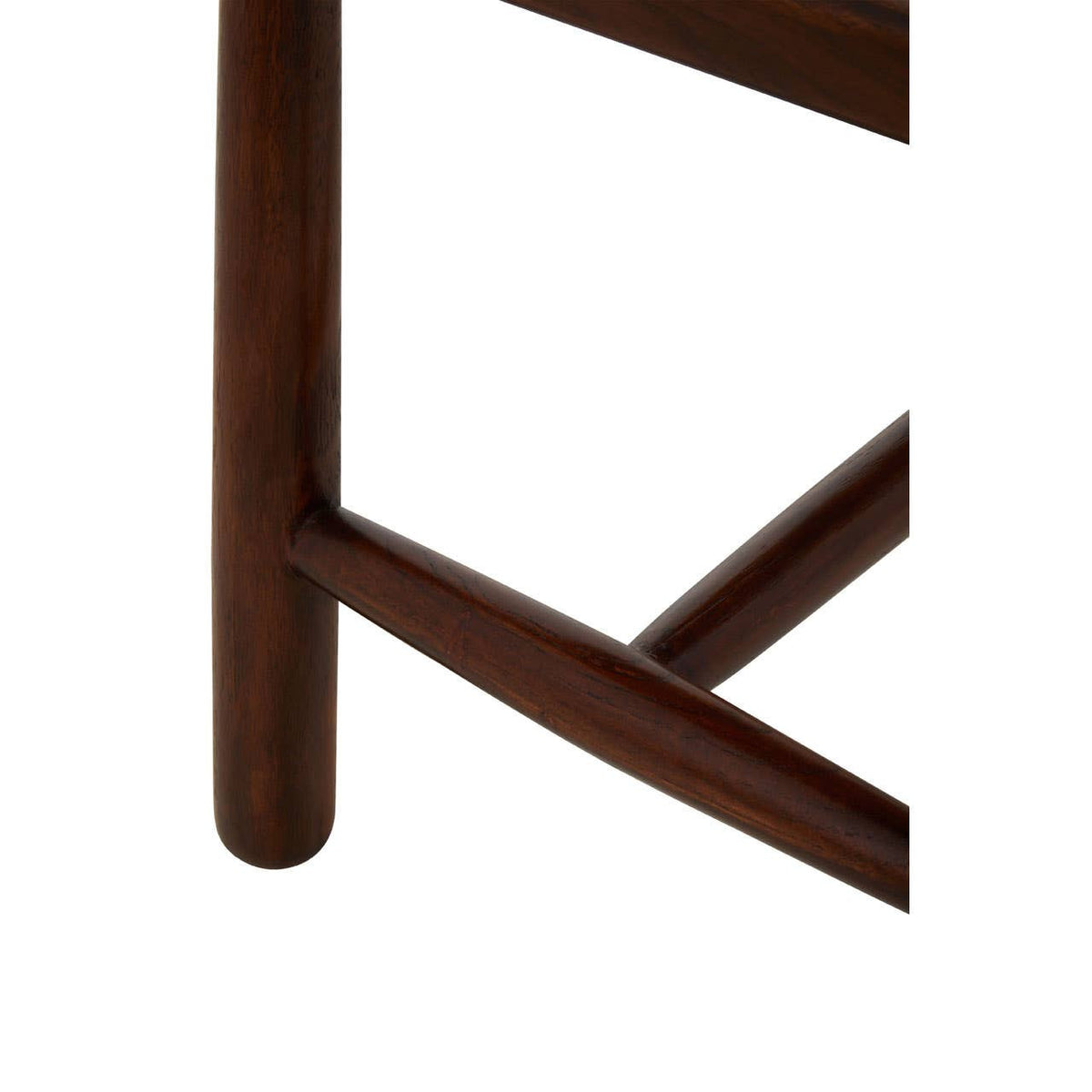 Inca Tan Leather Lattice Design Bench