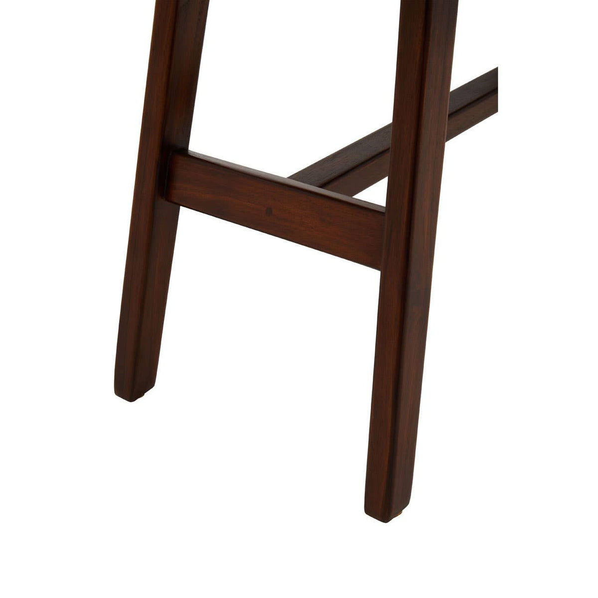 Inca Tan Leather Lattice Design Stool