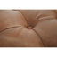 Hoxton Brown Leather Rectangle Chesterfield Ottoman