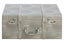 Cardona Set Of Three Grey Shagreen Effect Storage Trunks