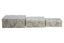Cardona Set Of Three Grey Shagreen Effect Storage Trunks