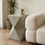 Cardona Grey Shagreen Effect Side Table