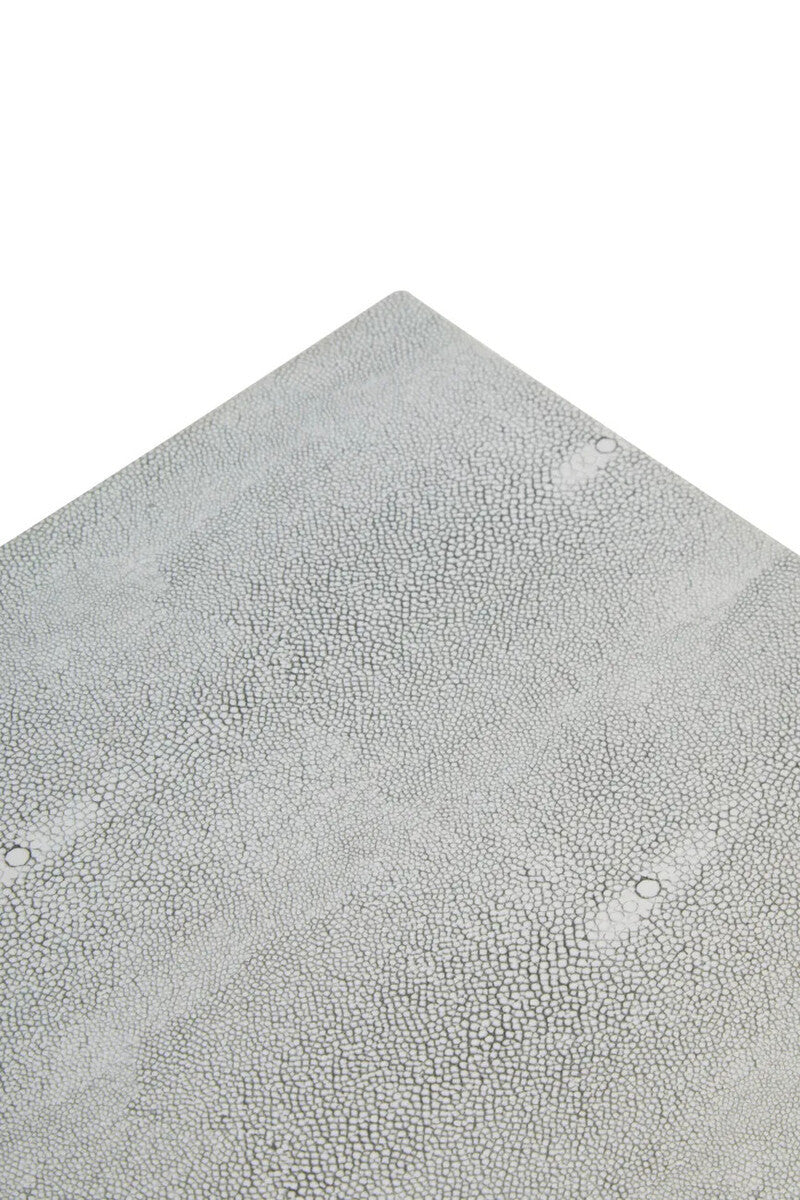 Cardona Grey Shagreen Effect Side Table