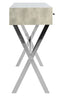 Cardona Two Drawer Grey Shagreen Effect Console Table