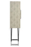 Cardona Two Door Grey Shagreen Effect Cabinet
