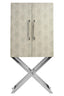 Cardona Two Door Grey Shagreen Effect Cabinet