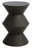 Cardona Black Shagreen Effect Side Table