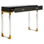 Cardona Black Shagreen Effect 2 Drawer Console Table