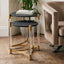 Cardona Set Of Two Black Shagreen Effect Side Tables