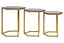 Cardona Nest of Three Hexagonal Blue Shagreen Effect Tables