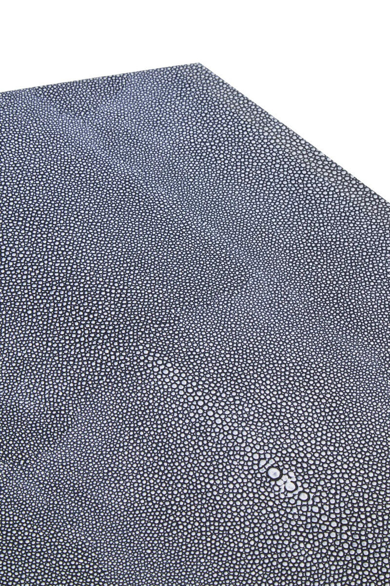 Cardona Nest of Three Hexagonal Blue Shagreen Effect Tables