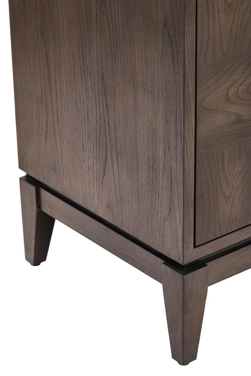 Dimaro Antique Grey Four Door Sideboard