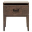 Dimaro Antique Grey One Drawer Side Table
