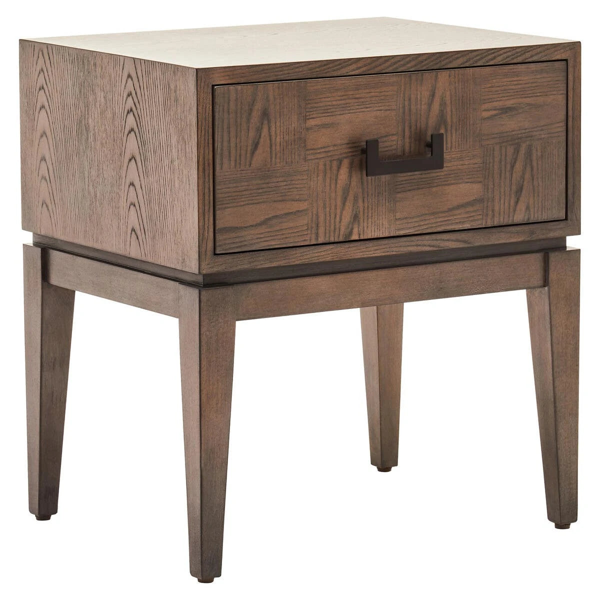 Dimaro Antique Grey One Drawer Side Table