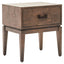 Dimaro Antique Grey One Drawer Side Table
