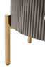 Dervio Grey Two Drawer Chest with Black Marble Top