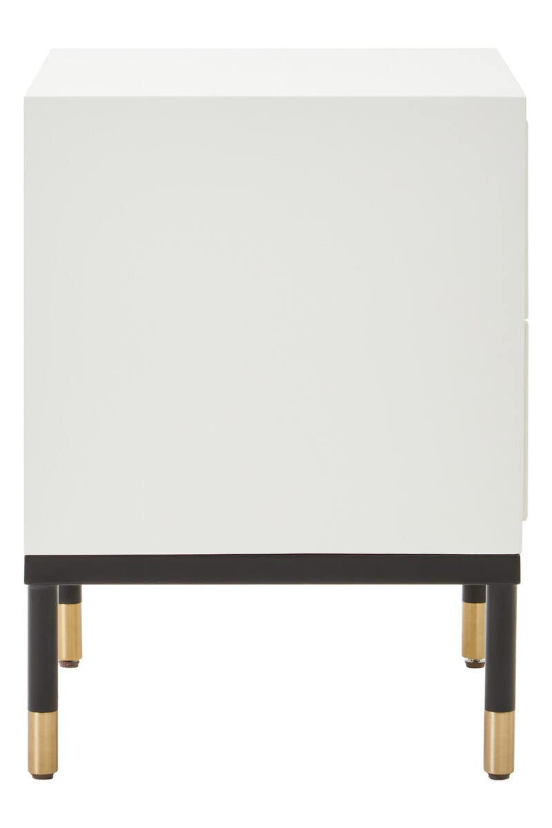 Danta Off White 2 Drawer Side Table
