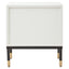 Danta Off White 2 Drawer Side Table